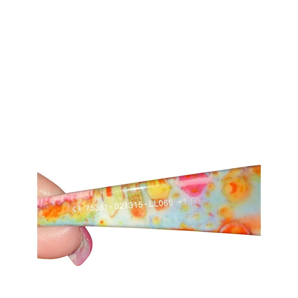 Loma Lovegrove Women's Purple‎ Floral Rhinestone Reading Glasses Frames 1.50